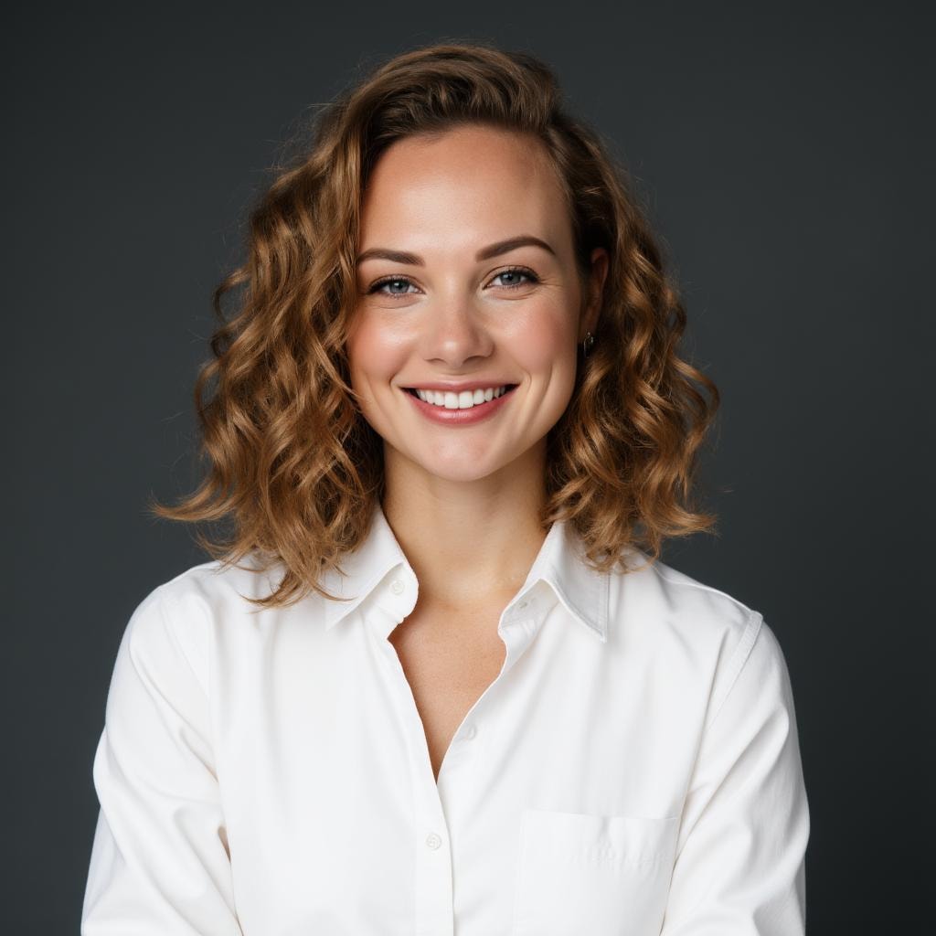 Executive AI headshot - Professional woman in contemporary business setting